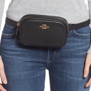 COACH Pebbled Convertible Leather Belt Bag